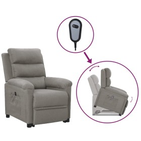 Sillón elevable tela gris claro en Sillones | Comprar online en Foru.es