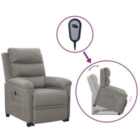Sillón elevable tela gris claro en Sillones | Comprar online en Foru.es