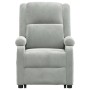Sillón elevable de terciopelo gris claro en Sillones | Comprar online en Foru.es