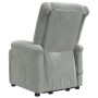 Sillón elevable de terciopelo gris claro en Sillones | Comprar online en Foru.es