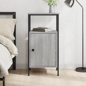 Mesita de noche madera de ingeniería gris Sonoma 41x31x80 cm de vidaXL, Mesitas de noche - Ref: Foro24-825929, Precio: 45,42 ...