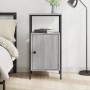 Mesita de noche madera de ingeniería gris Sonoma 41x31x80 cm de vidaXL, Mesitas de noche - Ref: Foro24-825929, Precio: 45,42 ...