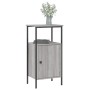 Mesita de noche madera de ingeniería gris Sonoma 41x31x80 cm de vidaXL, Mesitas de noche - Ref: Foro24-825929, Precio: 45,42 ...
