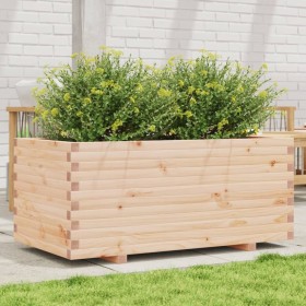 Jardinera madera maciza de pino 110x60x49,5 cm en Macetas y jardineras | Comprar online en Foru.es
