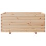 Jardinera madera maciza de pino 110x60x49,5 cm en Macetas y jardineras | Comprar online en Foru.es