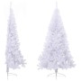Medio árbol de Navidad artificial con soporte PVC blanco 180 cm en Decoración Festiva y Estacional | Comprar online en Foru.es