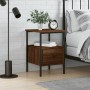 Mesita de noche madera de ingeniería marrón roble 34x36x50 cm de vidaXL, Mesitas de noche - Ref: Foro24-826051, Precio: 41,15...