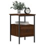Mesita de noche madera de ingeniería marrón roble 34x36x50 cm de vidaXL, Mesitas de noche - Ref: Foro24-826051, Precio: 41,15...
