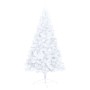Medio árbol de Navidad con luces y bolas blanco 150 cm en Decoración Festiva y Estacional | Comprar online en Foru.es