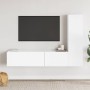Set de muebles de salón TV 3 piezas madera de ingeniería blanco en Muebles TV | Comprar online en Foru.es