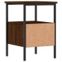 Mesita de noche madera de ingeniería marrón roble 34x36x50 cm de vidaXL, Mesitas de noche - Ref: Foro24-826051, Precio: 41,15...