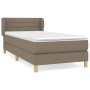 Cama box spring con colchón tela gris taupe 90x190 cm de vidaXL, Camas y somieres - Ref: Foro24-3126849, Precio: 306,09 €, De...