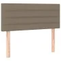Cama box spring con colchón tela gris taupe 90x190 cm de vidaXL, Camas y somieres - Ref: Foro24-3126849, Precio: 311,54 €, De...