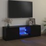Mueble para TV con luces LED negro 120x30x36 cm en Muebles TV | Comprar online en Foru.es
