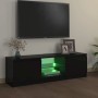 Mueble para TV con luces LED negro 120x30x36 cm en Muebles TV | Comprar online en Foru.es