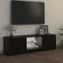 Mueble para TV con luces LED negro 120x30x36 cm en Muebles TV | Comprar online en Foru.es