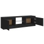 Mueble para TV con luces LED negro 120x30x36 cm en Muebles TV | Comprar online en Foru.es