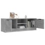 Mueble de TV madera contrachapada gris hormigón 102x35x36,5 cm en Muebles TV | Comprar online en Foru.es