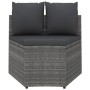 Set de sofás de jardín 8 piezas y cojines ratán sintético gris en Conjuntos de jardín | Comprar online en Foru.es