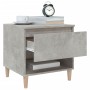 Mesitas de noche 2 uds contrachapada gris hormigón 50x46x50 cm de vidaXL, Mesitas de noche - Ref: Foro24-819541, Precio: 72,8...