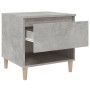 Mesitas de noche 2 uds contrachapada gris hormigón 50x46x50 cm de vidaXL, Mesitas de noche - Ref: Foro24-819541, Precio: 72,8...