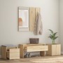 Juego de muebles de recibidor madera contrachapada roble Sonoma en Bancos para recibidores y almacenamiento | Comprar online en 