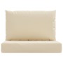 Cojines para palets 2 unidades tela Oxford beige en Decoración | Comprar online en Foru.es
