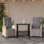 Set comedor de jardín 3 pzas con cojines ratán sintético beige en Conjuntos de jardín | Comprar online en Foru.es
