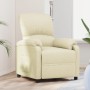 Sillón reclinable de tela crema en Sillones | Comprar online en Foru.es