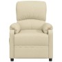 Sillón reclinable de tela crema en Sillones | Comprar online en Foru.es