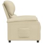 Sillón reclinable de tela crema en Sillones | Comprar online en Foru.es