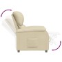 Sillón reclinable de tela crema en Sillones | Comprar online en Foru.es