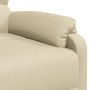 Sillón reclinable de tela crema en Sillones | Comprar online en Foru.es