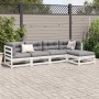Juego de sofás de jardín 5 piezas madera maciza de pino blanco en Conjuntos de jardín | Comprar online en Foru.es