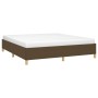 Estructura de cama de tela marrón 160x200 cm de vidaXL, Camas y somieres - Ref: Foro24-3120972, Precio: 103,90 €, Descuento: %