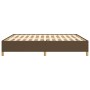Estructura de cama de tela marrón 160x200 cm de vidaXL, Camas y somieres - Ref: Foro24-3120972, Precio: 103,90 €, Descuento: %