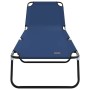 Tumbona plegable 2 pcs Azul 188 x 57 x 86.5 cm Poliéster en Tumbonas | Comprar online en Foru.es