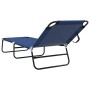 Tumbona plegable 2 pcs Azul 188 x 57 x 86.5 cm Poliéster en Tumbonas | Comprar online en Foru.es