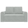 Sofá Cama Plegable Gris Claro 148 x 71 x 83 cm Terciopelo en Sofás | Comprar online en Foru.es