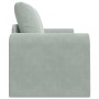 Sofá Cama Plegable Gris Claro 148 x 71 x 83 cm Terciopelo en Sofás | Comprar online en Foru.es