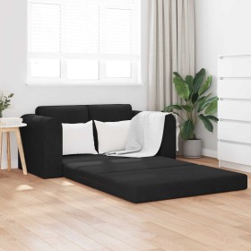 Sofá Cama Plegable Negro 148 x 71 x 83 cm Terciopelo en Sofás | Comprar online en Foru.es