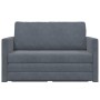 Sofá Cama Plegable Gris oscuro 124 x 71 x 78 cm Terciopelo en Sofás | Comprar online en Foru.es