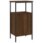 Mesita de noche madera de ingeniería roble marrón 41x31x80 cm de vidaXL, Mesitas de noche - Ref: Foro24-825931, Precio: 38,83...