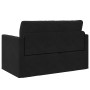 Sofá Cama Plegable Negro 124 x 71 x 78 cm Terciopelo en Sofás | Comprar online en Foru.es