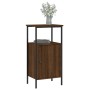 Mesita de noche madera de ingeniería roble marrón 41x31x80 cm de vidaXL, Mesitas de noche - Ref: Foro24-825931, Precio: 38,83...