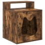 Casa para Gatos Roble ahumado 42,5 x 40 x 53,5 cm en Mobiliario para gatos | Comprar online en Foru.es