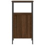 Mesita de noche madera de ingeniería roble marrón 41x31x80 cm de vidaXL, Mesitas de noche - Ref: Foro24-825931, Precio: 38,83...