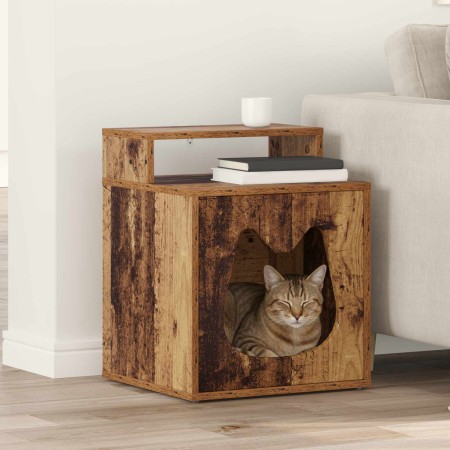Casa para Gatos Madera vieja 42.5 x 40 x 52.5 cm en Mobiliario para gatos | Comprar online en Foru.es