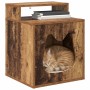 Casa para Gatos Madera vieja 42.5 x 40 x 52.5 cm en Mobiliario para gatos | Comprar online en Foru.es