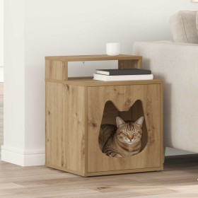 Casa para Gatos Roble Artesanal 42,5 x 40 x 53,5 cm en Mobiliario para gatos | Comprar online en Foru.es